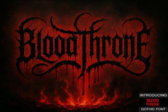 Blood Throne: The Wild, Edgy Font for Uncompromising Design