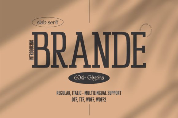 Brande: A Font of Elegance and Modernity