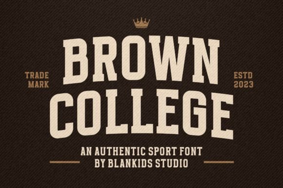 Brown College: A Bold Font for Creative Expression