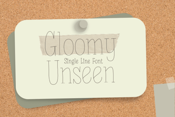 Gloomy Unseen: A Stylish and Practical Font for Creative Projects