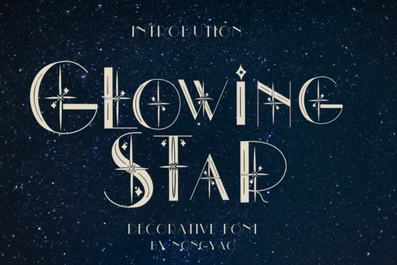 Glowing Star: A Versatile Decorative Font for Creative Expression