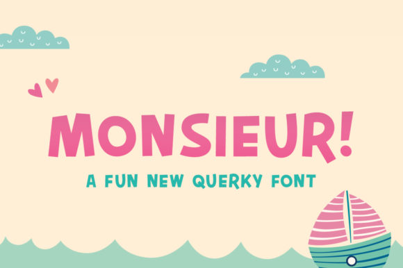 Monsieur: A Whimsical Typographic Delight