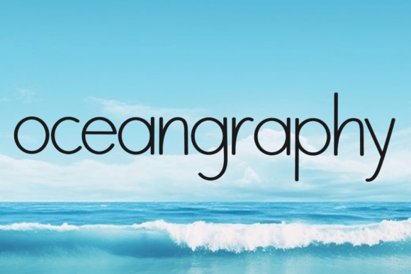 Oceangraphy: A Festive Typeface for Holiday Magic