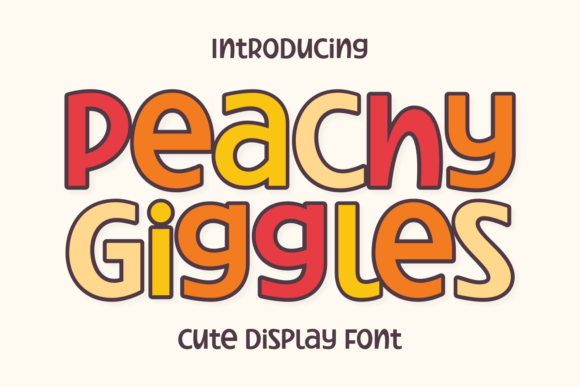 Peachy Giggles: A Playful Font with Big Impact