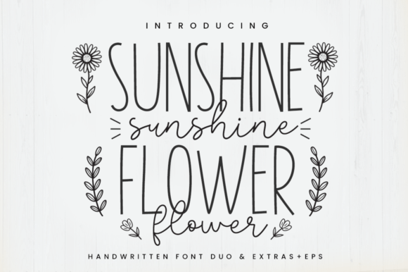 Sunshine Flower: A Stylish Font for Creative Projects